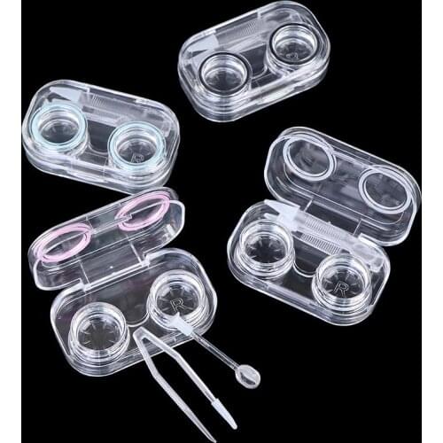 1PCS Travel Portable Contact Lens Case for Men and Women Cute Small Travel Contact Lens Care Kit Container Holder Lenses Box