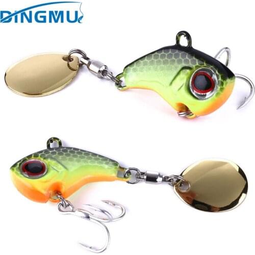 1Pcs Rotating Metal VIB vibration Bait Spinner Spoon Fishing Lures 9g 16g 21g Jigs Trout Winter Fishing Hard Baits Tackle Pesca