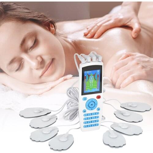 16 Models 8 pads Electric herald Tens Muscle Stimulator Ems Acupuncture Body Massage Digital Therapy Machine Electrostimulator