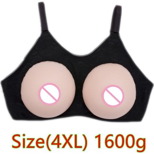 1600g/pair Silicone Breast Bra Suit Artificial Breast Boobs Large Breast Forms Crossdresser Drag Queen Shemale Transgender