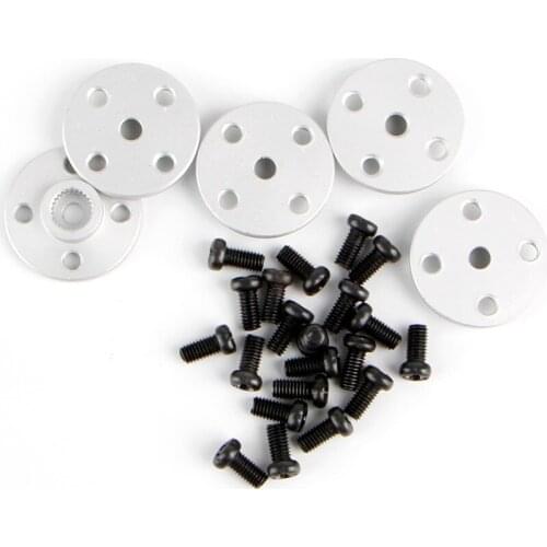 5pcs 25T Servo Arm Metal Horns For MG995 MG996 RC Servos Robot Arm Round Oct26 Drop Ship