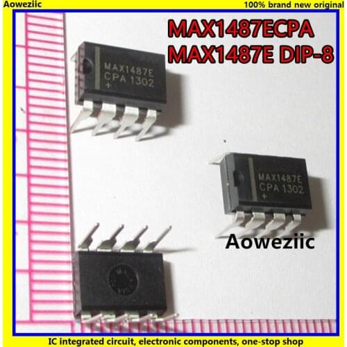 5Pcs/Lot MAX1487ECPA MAX1487E MAX1487 DIP-8 15kV ESD-Protected, Slew-Rate-Limited, Low-Power, RS-485/RS-422 Transceivers New