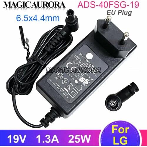 25W 19V 1.3A AC Adapter for LG Monitor E1948SX 24M37H-B 23ET83V IPS224V-PN E2242C-BN 24MP58VQ 27MP48HQ 24M45H-B W1947CY 29WK500