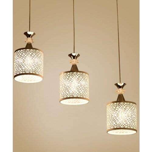 BDBQBL 3 Heads Cylindrical Pendant Lights Modern Simple White LED Pendant Lamp AC 110-240V Cord Pendant Living Room Hanglamp