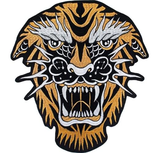 Large Embroidered Dragon Patches Iron on Jacket Back Badges Clothes Decorated Applique DIY Crafts Sewing Accessories 5pieces