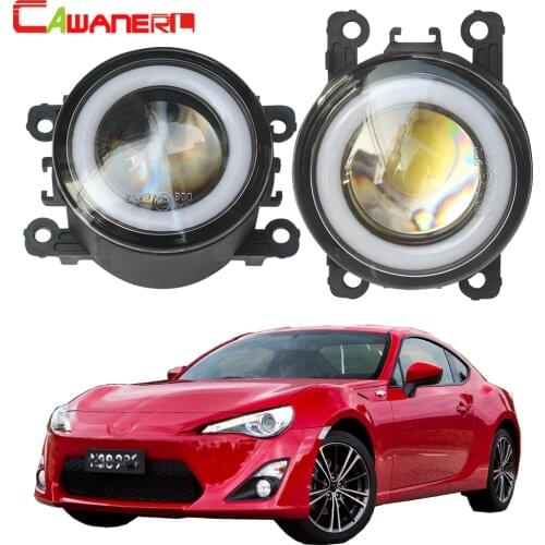 Cawanerl For Toyota GT86 86 Car Styling 30W LED Fog Lamp 3000LM COB Angel Eye DRL Daytime Running Light H11 12V 2 Pieces