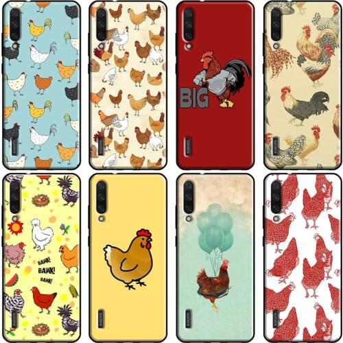 Cartoon Chicken Rooster Case For Xiaomi Mi 10T Pro 9T Mi Note 10 Lite Mi 11 9 Coque For POCO X3 F2 Pro M3 Case