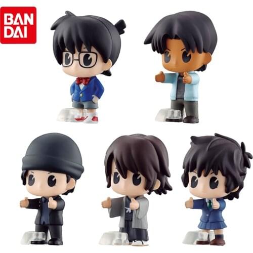 Bandai Genuine Gashapon CONAN EDOGAWA Lined Up Doll 2 Hattori Heiji Haneda Shukichi Sera Masumi Akai Shuichi Action Figure Toys