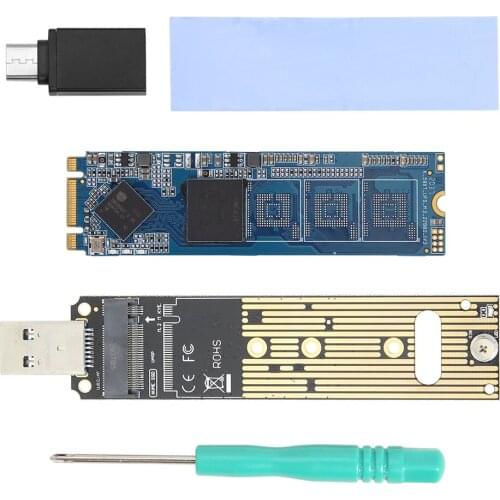 M2 SSD Case NVME Enclosure 10Gbps M.2 to USB 3.1 Gen 2 Type A Card SSD Adapter for NVME PCIE NGFF M Key SSD Disk Box
