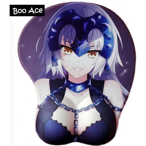 "Fate/Grand Order" Alter Santa Lily Anime 3D Mouse Pad Soft Breast Gaming Mousepad 26*22*3.2cm