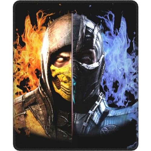 Mortal Kombat X Scorpion VS Sub Zero MKX Liu Kang Fighting Game Mouse Pad Non-Slip MousePad Rubber Gamer Computer Laptop Pad