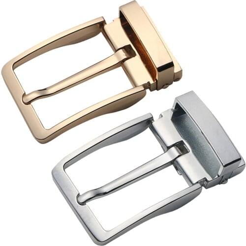 Men Reversible Metal Alloy Belt Buckles Replacement Rectangular Pin Buckles