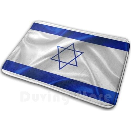 Israel Soft Non-Slip Mat Rug 1403 Carpet Cushion Israel Flag Banner Country Land Nation People Home Pride Proud Patriot