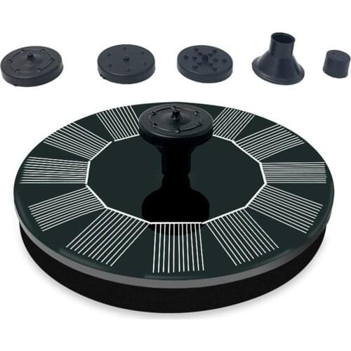 Solar Fountain Pump Waterproof Floating Solar Panel Water Pump Kit for Pond Pool Garden