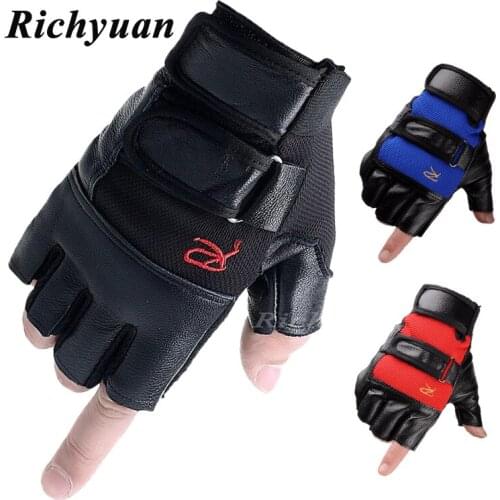 Outdoor Motorcycle Gloves Anti Slip Shock Breathable Half Finger Sports Cycling Gloves Accessories Motorbike Motocross Glove