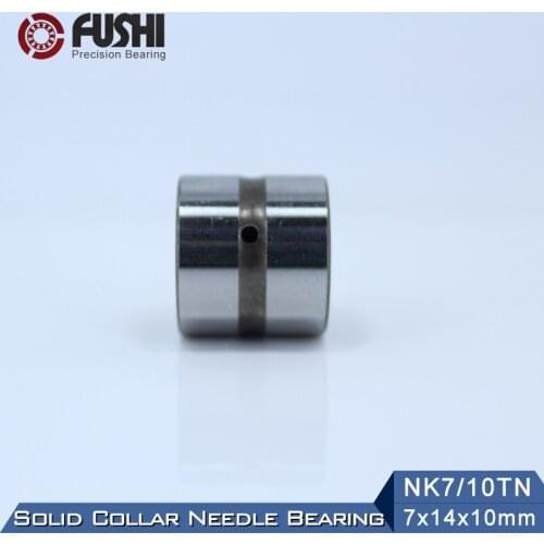 NK7/10TN Bearing 7*14*10 mm ( 4 PC ) Solid Collar Needle Roller Bearings Without Inner Ring NK7/10 TN NK710 Bearing