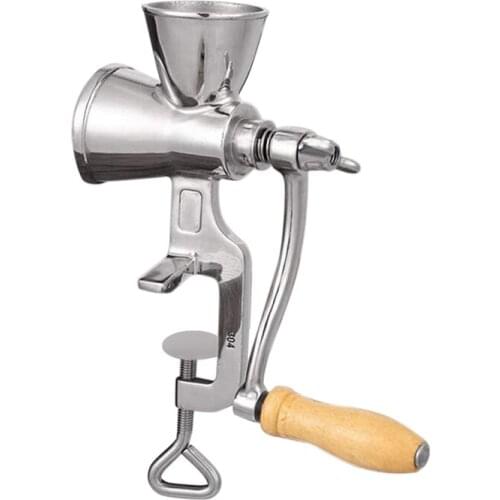 Manual Grain Grinder Hand Crank Grain Mill Stainless Steel Home Kitchen Grinding Tool for Coffee Corn Rice Soybean