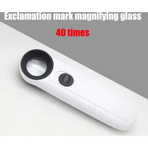 LED Light Handheld 40 Times HD Magnifier Glass PCB Circuit Board repair tools Mini microscope Magnifying Glass Jewelry Loupe