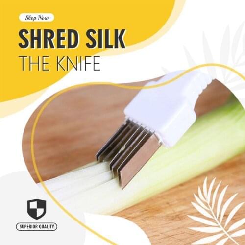 Shred Silk The Knife Gadget-Tool Onion-Cutter Peeler Scallion-Knife Shredder-Slice Vegetable Kitchen Cutlery 1pc Scallion Cutle