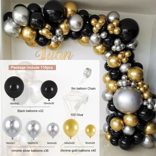Balloons Latex Black Bow Balloons Balloon Arch Garland Kit Wedding Decoration Birthday Adult Bachelorette Party Baloon Balon