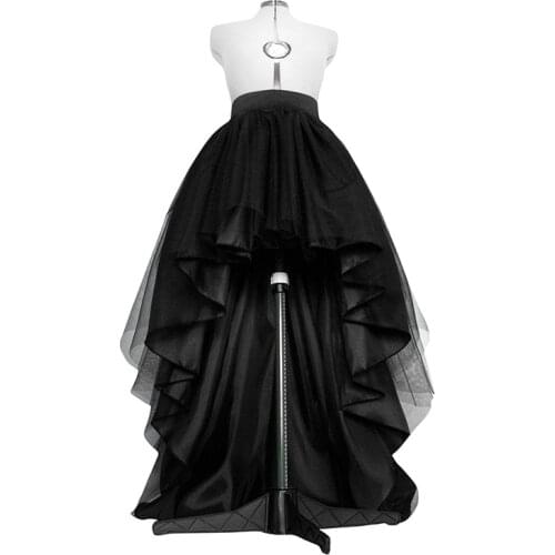 High Low Tulle Skirt Asymmetrical Taffeta Skirts High Elastic Waistband Skirts Long Tulle Skirt Prom Dress for Woman Wedding