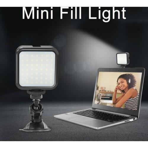 MAMEN Mini Video Fill Light 49PCS LEDs Vlogging Light Match With Sucker For Laptop Working Selfie Photography Photo Studio Light