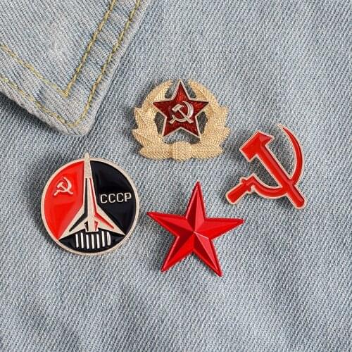 Russia USSR Badge Lapel Pins Vintage Antique Classics Retro metal badge Brooch Souvenir collection Soviet Union CCCP