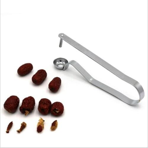 1PC Cherries Pitter Plastic Fruits Tools Fast Cherry Seed Removers Stainless Steel Cherry Gadgets Useful Kitchen Tools