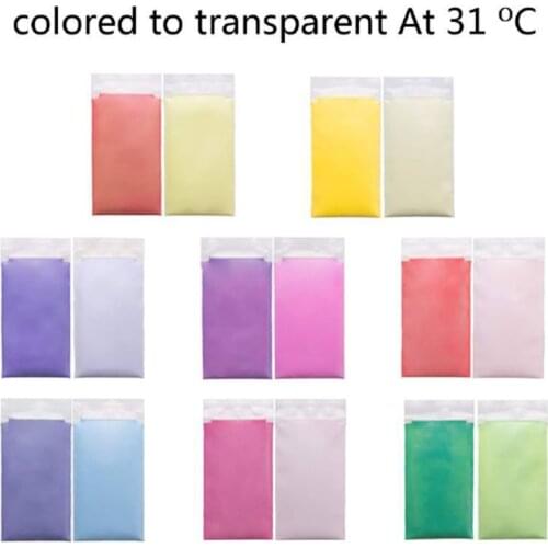 12 Color Thermochromic Pigment Activated at 31 ⁰C Nail Art Resin Magic Powder Color Change Resin Colorant Jewelry Making