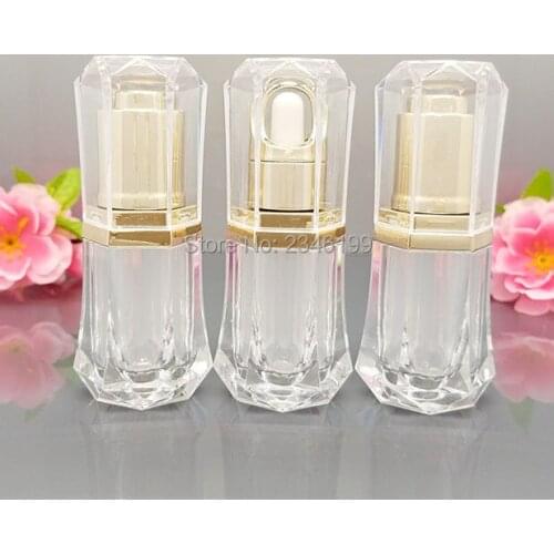 10ML 20pcs Acrylic Essential oil Dropper Bottle Pigment Perfume Container Vials Portable Empty Cosmetic Packaging
