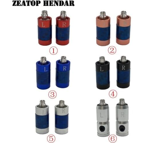 50Pair MMCX Earphone Male Pin Plug for Shure ED5 SE535 Carbon Fiber Shell Rhodium Plated Silver Connector