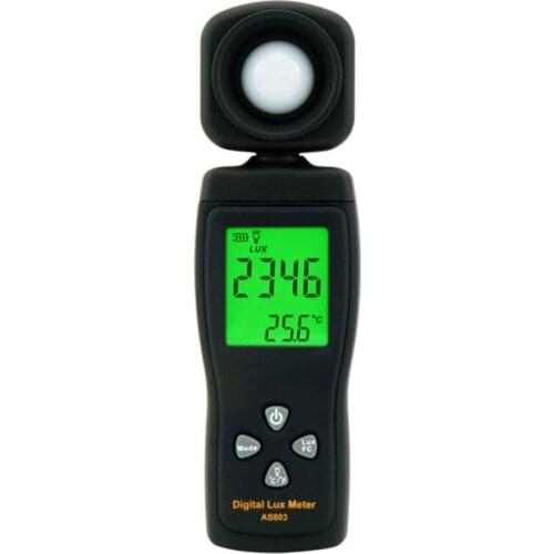 AS803 Luxmeter Digital Light Meter Lux Meter Photometer UV Meter Radiometer LCD Handheld Illuminometer