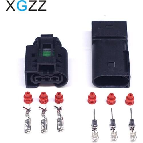 5 Sets Injector Auto Connector ABS Sensor Electrical Wire Connector Female And Male 09 4413 11 / 22140492050 For Benz BMW Kostal