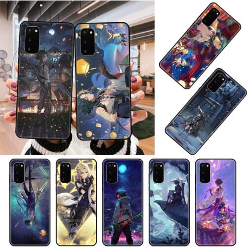 Phone Case For SamSung Galaxy S10 S20 S9 S7 S8 S6 Plus Edge E Lite Ultra Black Cover Waterproof Tpu Etui Art Anime Handsome Man