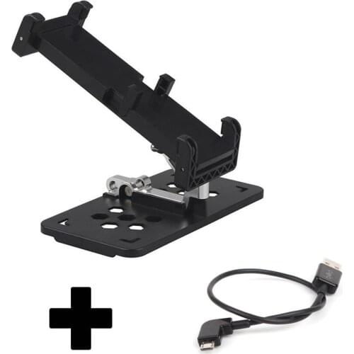 Smartphone Tablet Holder Remote Controller Extended Bracket + Android USB Data Cable For DJI Mavic Pro / Air / Mini SParK