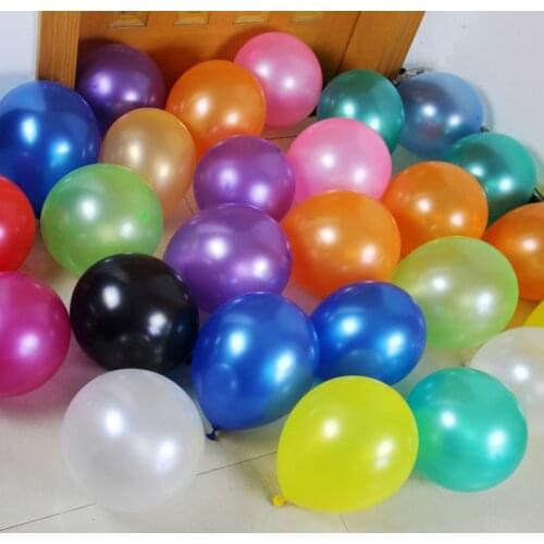 Cheap 34pcs 10'' 1.8g Round Shape Latex Pearl Balloons Party Decorate Valentines Day Happy Birthday Wedding Decoration Ballon
