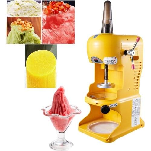 220V/110V Electric Ice Crusher Ice Shaver Snow Cone Machine Ice Sand Slush Maker Block Shaving Machine