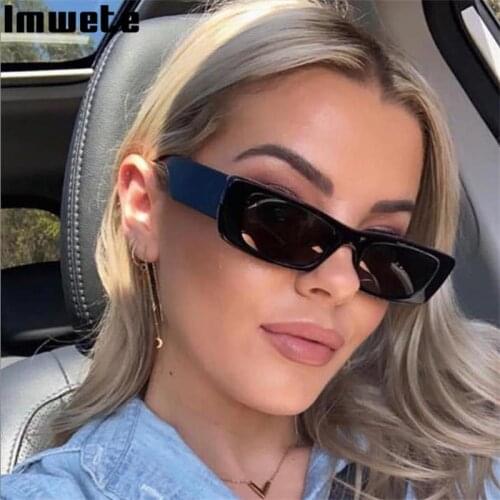 Imwete 2021 Women Sunglasses For Men New Trend Personality Unisex Sun Glasses Retro Box Outdoor Protective Eyewear UV400