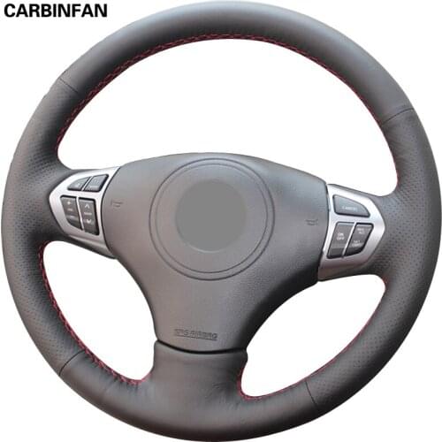 Black Artificial Leather Car Steering Wheel Cover for Suzuki Grand Vitara 2007-2013