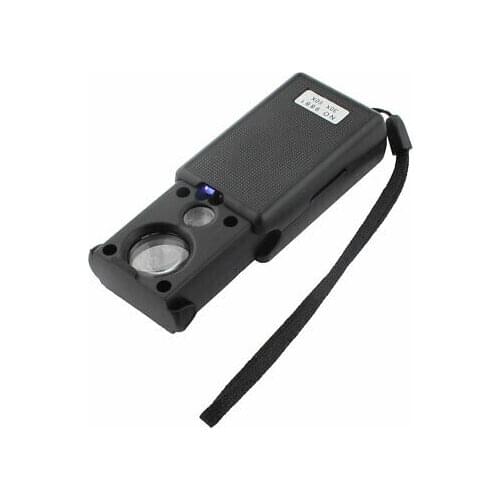 Pocket LED Light Pull-type Jewelry Appraisal Eye 4X Magnifier Loupe