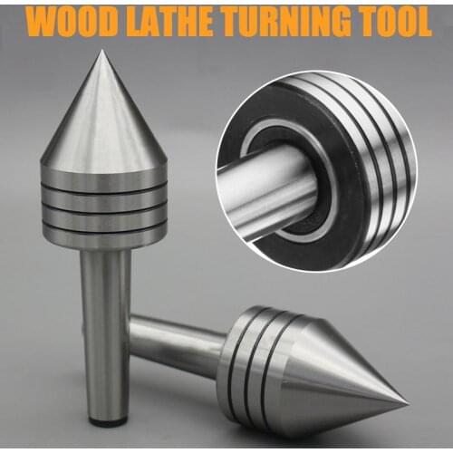 MT2 Heavy Duty MT2 Precision Rotary Live Lathe Bearing Tailstock Center For Metal & Wood CNC Turning Tools