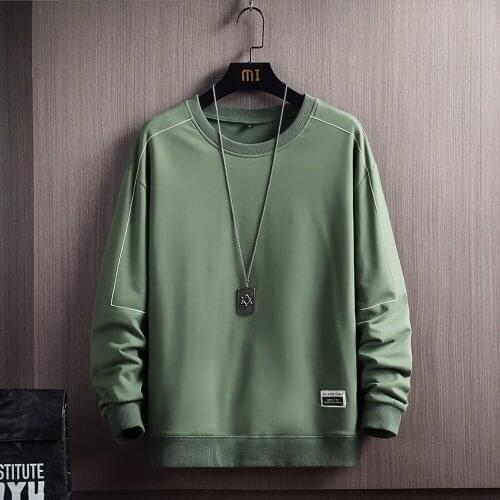 Mens Sweater Four Seasons Casual Pullover Line Decoration Simple Tops Fashion Trend Mens Chinese Style