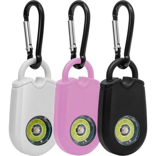 Personal Carabiner Alarm 125dB Hand Held Safety Siren Self Defense Alarm Safesound Personal Security Alarm Keychain For Outdoor