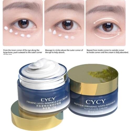 Polypeptide Firming Eye Cream Anti-Aging Remove Dark Circles Puffiness Lighten Fine Lines Whitening Moisturizing Eye Care TSLM1