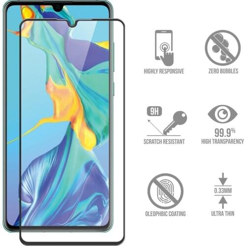 Full Cover Tempered Glass for Huawei P30 Pro Screen Protector For Huawei P30 Lite Protective Film for Huawei P30 Glass 9H 2.5D
