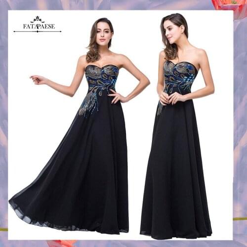 FATAPAESE Robe de Soiree A-line Lace Long Prom Dresses Appqulies Peacock Sweetheart Elegant Women Evening Dresses Party Gown