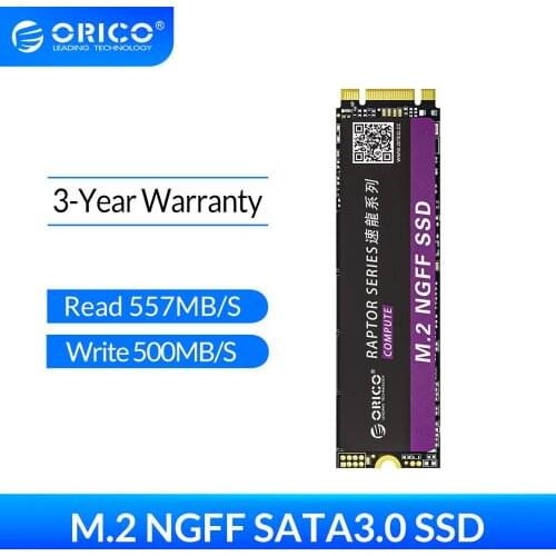 ORICO M.2 NGFF SATA SSD 120GB 240GB 480GB 960GB M2 SATA3.0 Internal Solid State Hard Drive 2280mm For Game User Desktop Laptop