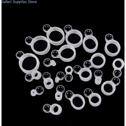 14Pcs Silicone Fishing Line Silicone Guide Ring Different Size 1-14 Fishing Rods Wire Ring Fish Tackle Accessories