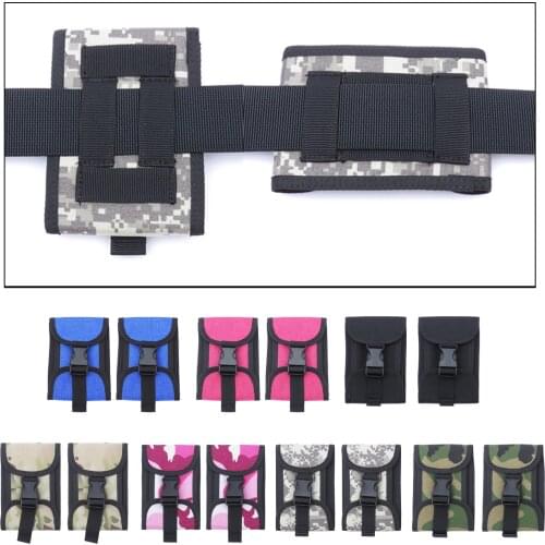 2pcs Scuba Diving Weight Pockets Harness Empty Snorkeling Backplate Donut Weight Belt Pouch w/ 2kg 5lbs Quick Release Buckle