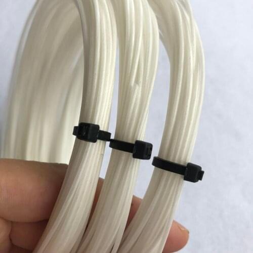 20pcs White color tennis string soft feeling 1.30mm tennis rackets string elastic training durable tennis rackets strings